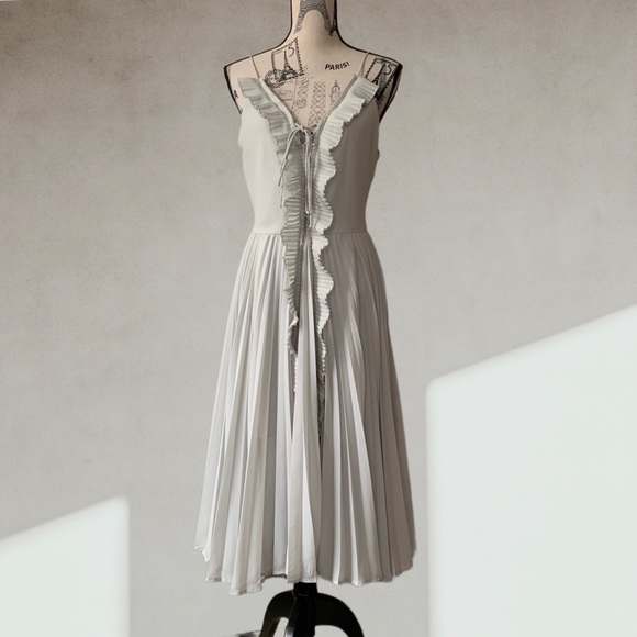 by dex Dresses & Skirts - Light grey corset front dress MED